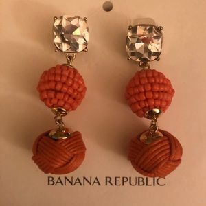 Banana Republic Orange Drop Earrings
